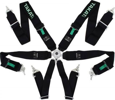 Rrip sigurie sportiv MTuning F, 6 pika, 3", i zi