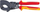 Prerëse kabllosh Knipex 95 36 VDE, mekanizëm ratchet, 250mm, e izoluar