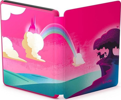 Lexues elektronik Amazon Kindle Kids 2022, 16GB, WiFi, me kapak Unicorn Valley roz rozë