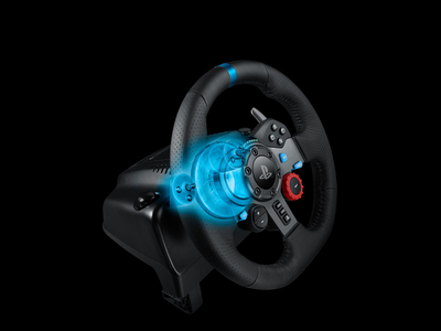 Timon dhe pedale për lojëra Logitech G G29, të zeza