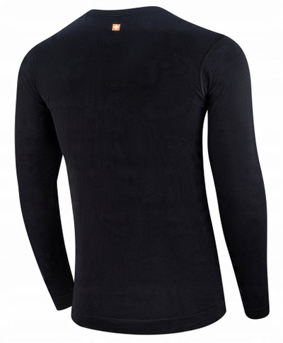 Bluzë termoaktive Brubeck Outdoor Wool Pro, me mëngë t’gjata, merino, e zezë, S