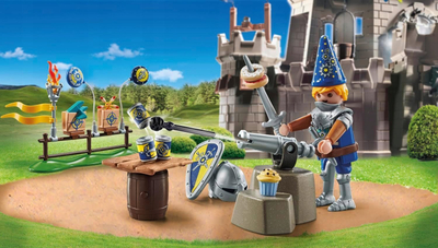 Set lodrash Playmobil Novelmore Knights Birthday, figurina princ Arwynn, aksesorë feste, shumëngjyrësh