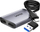 Adapter video Unitek V1427A01, USB C edhe USB A në 2x HDMI, Full HD, gri