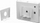 Mbajtëse muri Maclocks VESA Wall Mount Bracket, fikse, menaxhim kabllosh, e bardhë