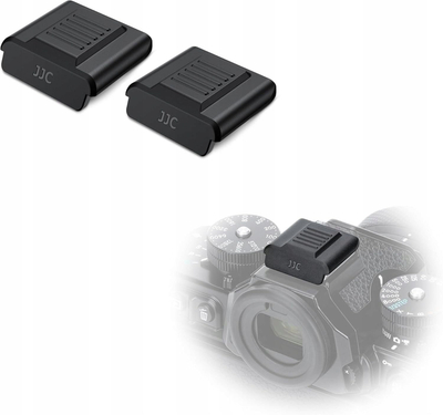 Kapak për këpucën e blicit JJC HC-NKZK2 për Nikon Z, set me 2 copë, plastikë ABS, i zi
