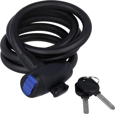 Катанец за велосипед Forever CBL-150, со клуч, црн