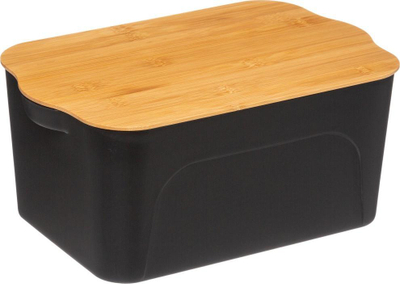 Organizues kozmetikë 5five Modern, 6.5L, me kapak bambuje, i zi