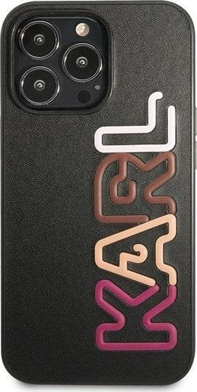 Kapak telefoni Karl Lagerfeld Karl Lagerfeld, për iPhone 13 Pro / 13 6.1", hardcase, i zi Multipink