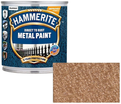 Bojë për hekur Hammerite Hammered Finish, 0.75L, për ndryshk, bakër