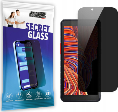 Xham mbrojtës GrizzGlass Matte SecretGlass për Samsung Galaxy Xcover 5, efekt privatësie, matte, transparent