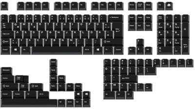 Set taste GMK WoB Base, ABS Double Shot, ISO DE dhe ANSI US, i zi
