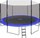 Trampolinë Skyramiz 12FT, 366cm, me rrjetë sigurie dhe shkallë, blu