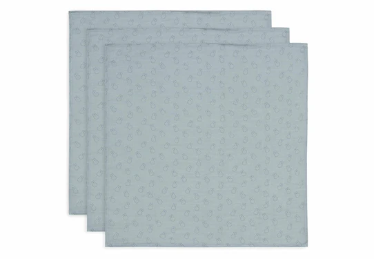 Set mbulesa të holla për fëmijë Jollein Miffy Silhouettes 70x70cm, 3 copë, gjelbër