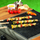 Set shkopinj barbecue pa markë, 4 copë, 38 cm, dru natyral