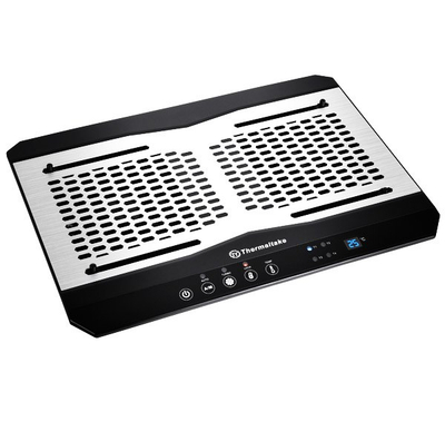 Bazë ftohëse për laptop Thermaltake Massive TM CL-N002-PL12BL-A, 2x 120mm, ekran kontrolli, gri
