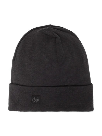 Kapelë dimërore Buff Merino Heavyweight Beanie, 100% lesh merino, unisex, e zezë