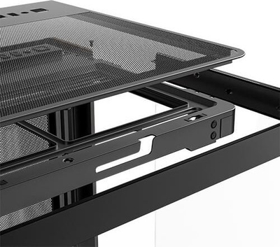 Kasa kompjuteri Antec C8 Curve Wood, Full Tower, xham i tejdukshëm, dru i zi