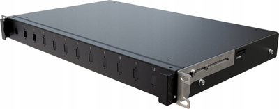 Panel optik Stalflex TFSP-19-1U-12S-SC-B, 12 porta SC LC, 1U, gri