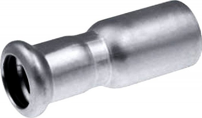 Reduktor niple Inox KAN THERM, 54 mm, 15 mm, argjend