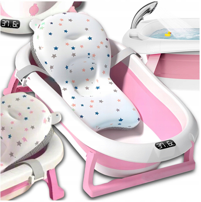 Vaskë bebe Extralink, me termometër LED, rozë