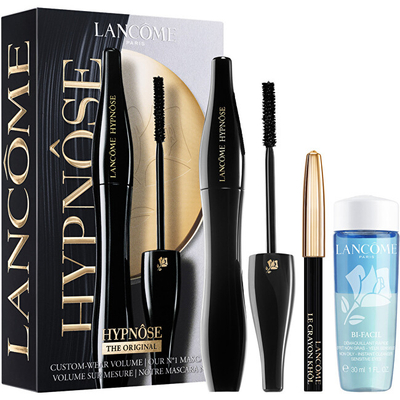 Set kozmetik për sy Lancôme Hypnose, Maskarë Volume Hypnose 6.2 ml + Laps për sy Noir Le Crayon Khol 0,7 g + Pastrues makijazhi me dy komponentë Bi-Facil 30 ml