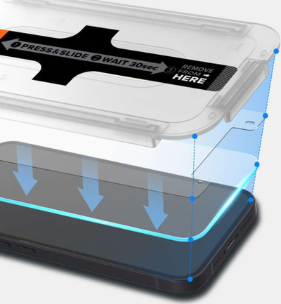 Xham mbrojtës Spigen GLAS.tR EZ Fit, për iPhone 13 13 Pro, transparent i pastër