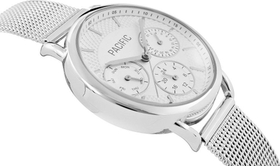Orë goca Pacific Chronograph X6180-1, çelik inox, 3 BAR, argjend