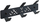 Varëse muri Cometic PK253 R3, metal, 3 grepa, anthracite