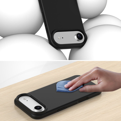 Mbulesë silikoni 4smarts Cupertino për Apple iPhone Air, MagSafe, e zezë