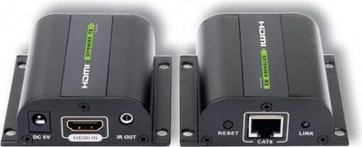 Shtrirës sinjali HDMI Techly, Cat 6a/7, 1080p, i zi