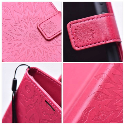 Këllëf libri OEM Mezzo për Samsung A17, me mandala, magenta