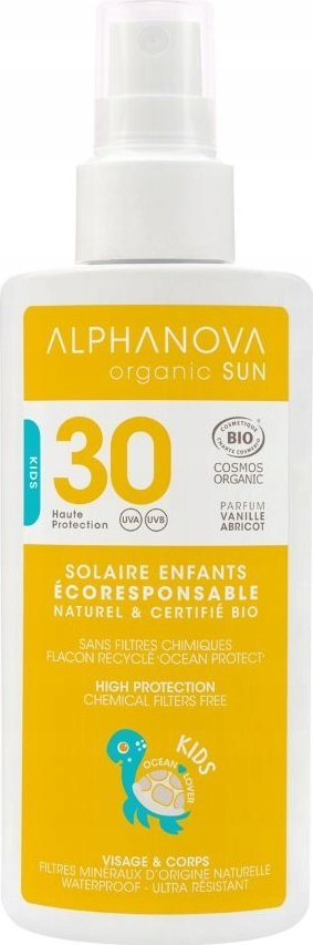 Sprej kundra diellit Alphanova Bebe Bio, SPF 30, 125g