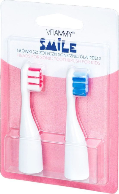 Koka për furçë dhëmbësh Vitammy Smile sonic, 2 copë, të bardha