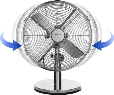 Ventilator tavoline Sencor SFE 3040SL, 30 cm, 35 W, ngjyrë argjendtë