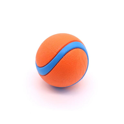 Top për kafshë, portokalli me detaje blu. UNIMIKS
