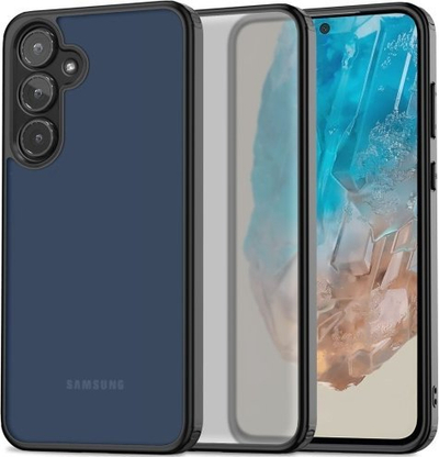Футрола за телефон Tech-Protect Magmat, за Samsung Galaxy M35 5G, мат проѕирна, црна
