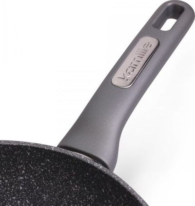 Tigan Kamille Granite Gboka Soft Touch, 24cm, trup alumini, gri mermeri
