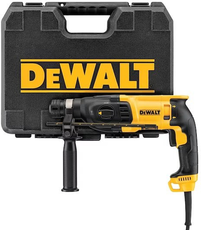 Електричен чекан DeWALT D25144K, 900W, SDS+, со сет бурги и длета 34 парчиња