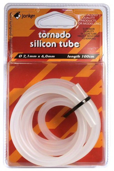 Tub silikoni Tornado, 2.1 x 6.0 mm, 1 m