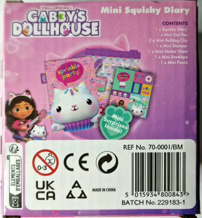 Ditar Gabby's Dollhouse Mini Sequin, i vogël, me sekuina, shumëngjyrësh