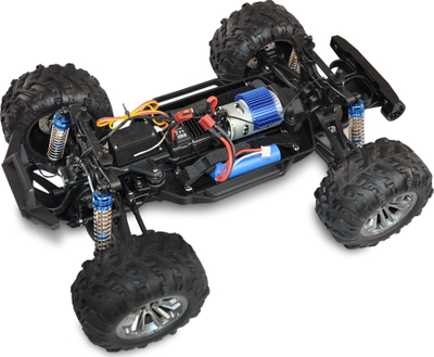 Makina me telekomandë Amewi Daphoenodon Monster Truck, 1:12, bateri LiIon 2000mAh, e kuqe