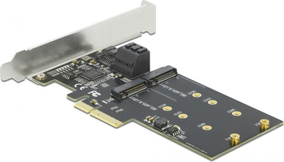 Kartë zgjerimi DeLOCK 90499 PCIe, 3x SATA 6 Gb/s, 2x M.2, e zezë