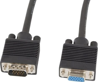 Kabllo VGA Lanberg CA-VGAC-10CC-0050-B+, 5m, rezolucion 1920x1080, e zezë