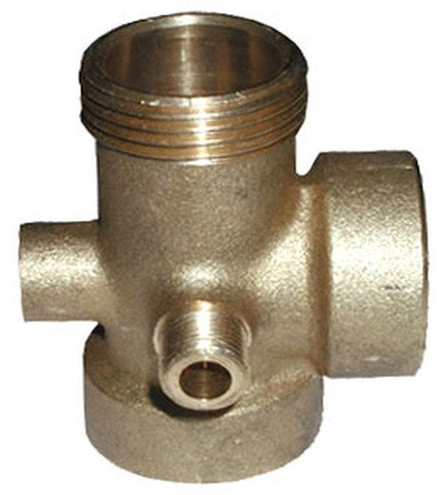 Adaptort pompë TDM Brass Five Way, lidhës pesësh, bronzi