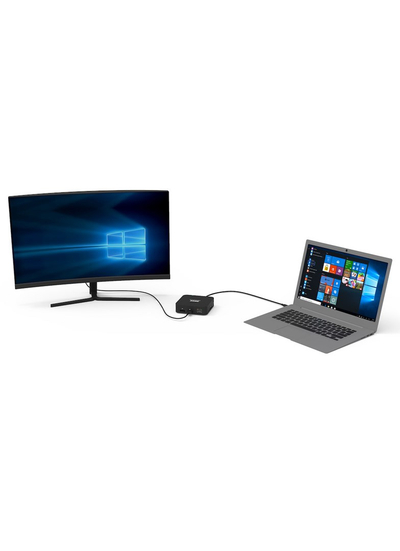 Stacion docking Port Designs, USB-C, 2x4K DisplayPort, 85W, i zi