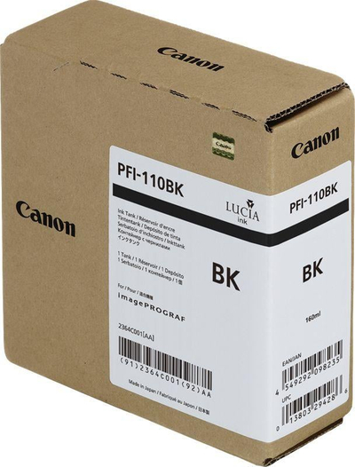 Bojë printeri Canon PFI-110BK, 160ml, e zezë