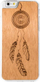 Maskë telefoni Wooden Spark për iPhone 6/6S Plus, dru natyral, e tejdukshme