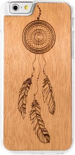 Maskë telefoni Wooden Spark për iPhone 6/6S Plus, dru natyral, e tejdukshme