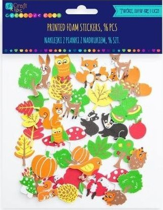 Ngjitësa shkumë DP Craft Kids Forest, 96 copë, shumëngjyrëshe