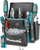 Çantë pune Makita 2 Section Screw Pocket, 2 ndarje, lëkurë dhe poliester, e zezë gri teal